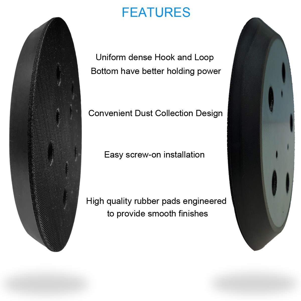 Orbital Sander Pad for Porter Cable, 5 Inch 5 Hole Replacement Orbital Parts for