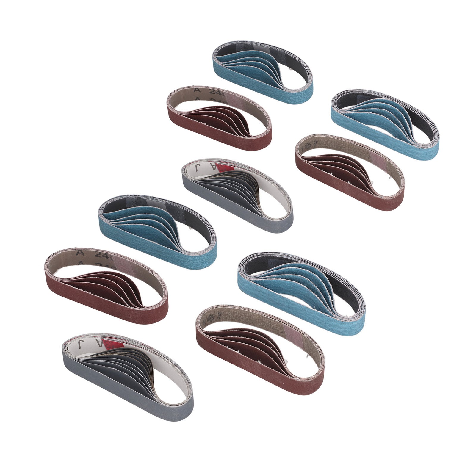 30PCS Sanding Belts Assortment Sharpener Sandpaper Belt Set 80 120 240 400 800