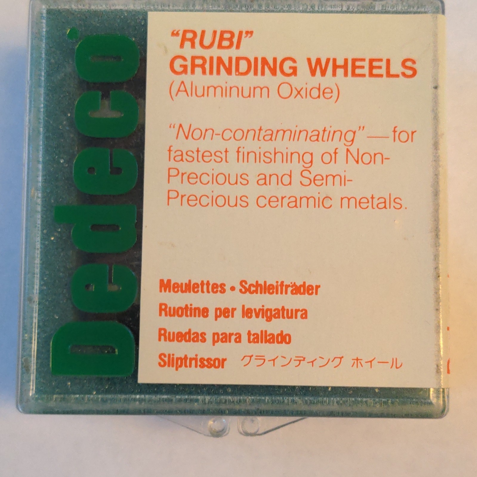 Dedeco Rubi Aluminum Oxide Grinding Wheel 5396 21,000 RPM Ceramic Metals