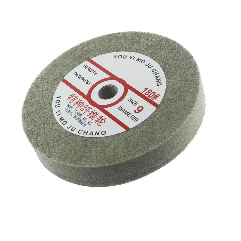 6 Inch Nylon Fiber Buffing Wheel 180 Grit Abrasive Polishing Discs for Bench Gr