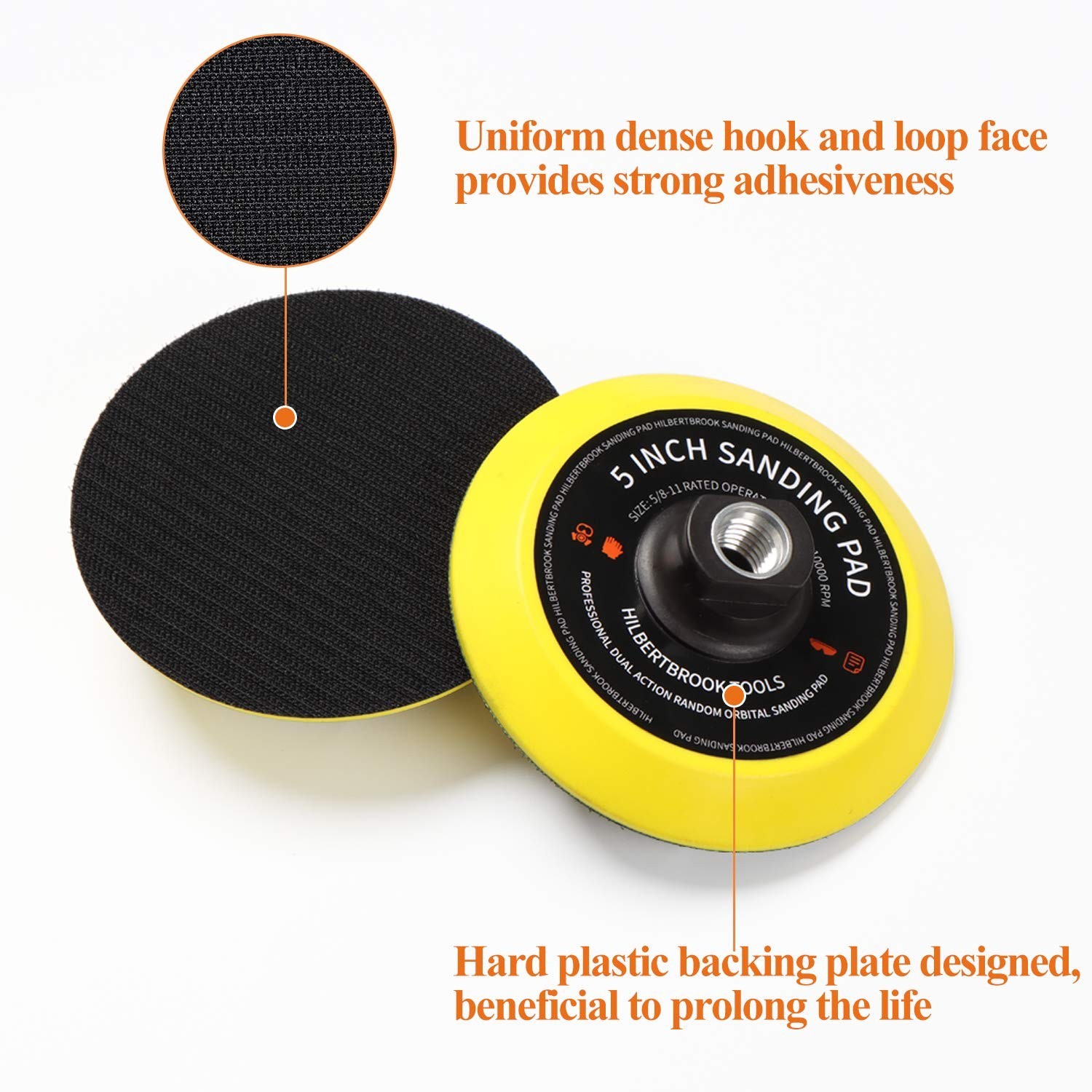 Easy Install 5-Inch Hook and Loop Pad – Perfect for Marble, Stone, and Concrete