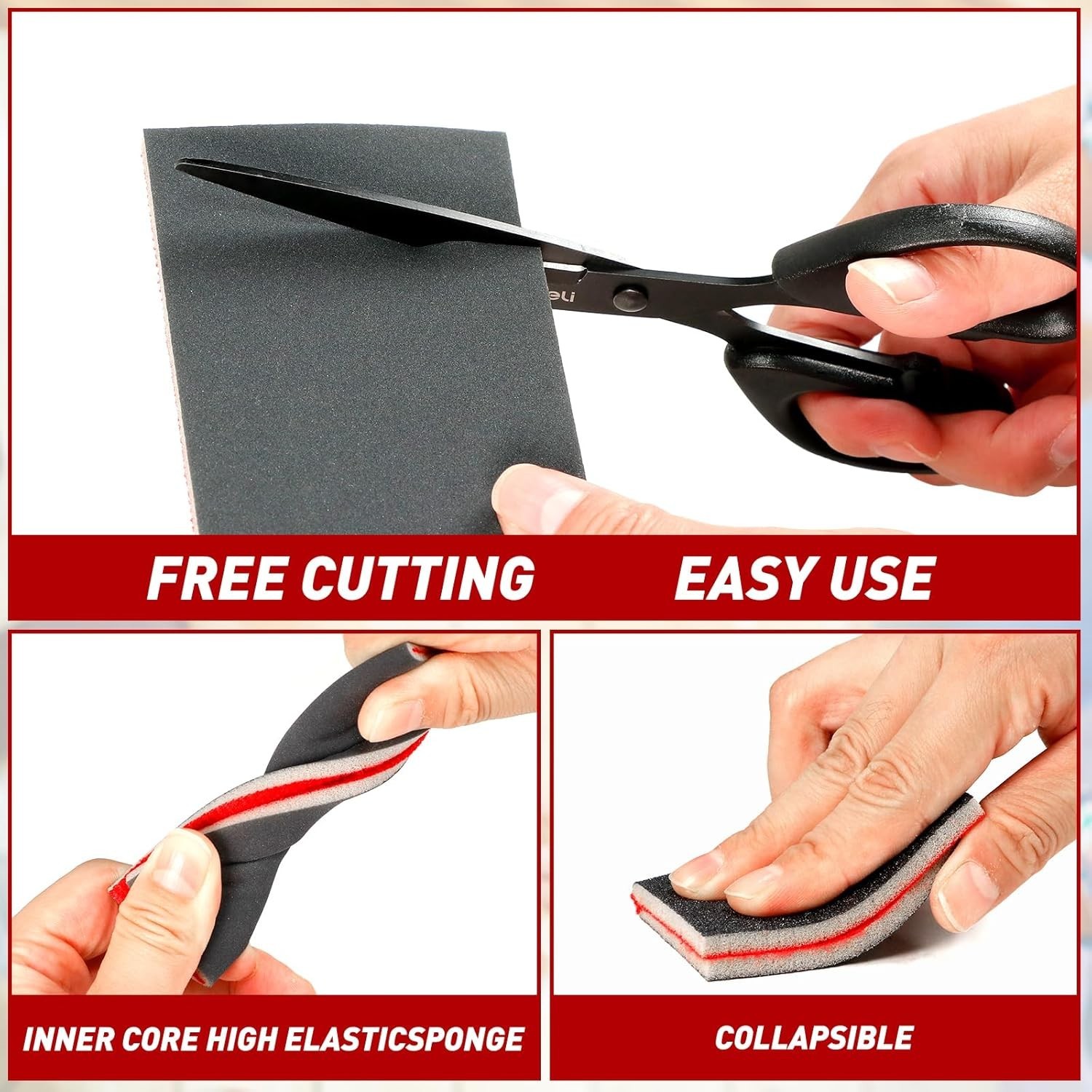 24 Pcs Aluminum Oxide Sanding Sponge Set – For Ultimate Surface Prep Efficiency