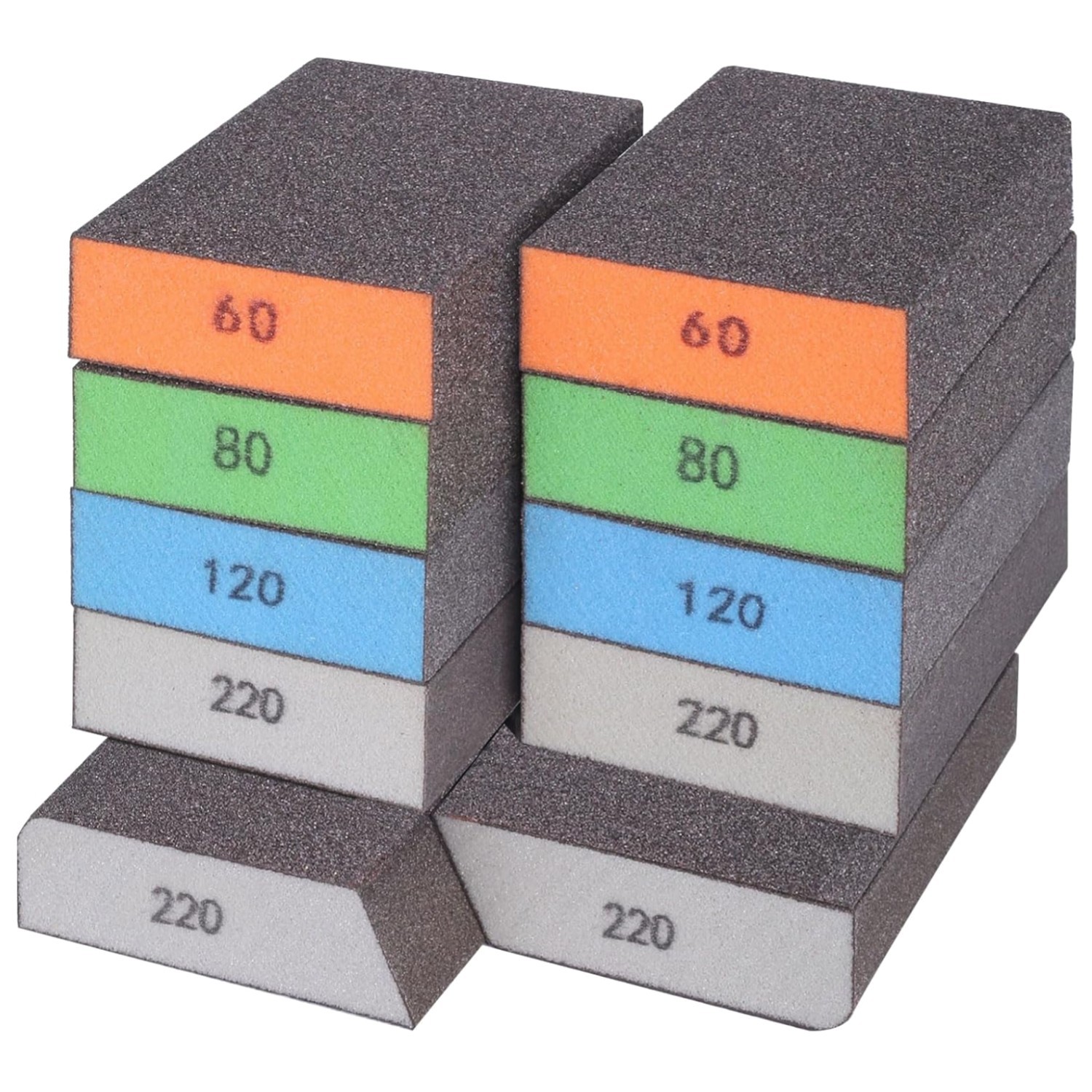 Washable & No-Clog Sanding Sponge Set – Assorted Grit for Versatile Applications