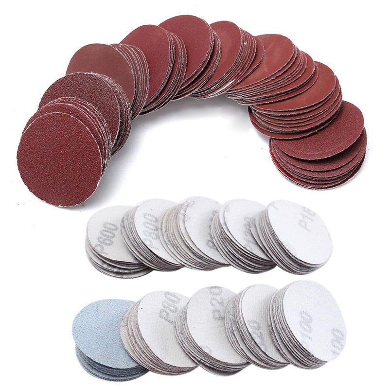100 Pcs 3″/75mm Nonporous Round Car Truck Sanding Discs Polishing Pad Sandpaper