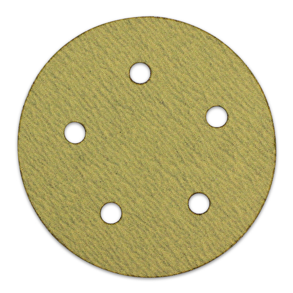 100 Pack – 5″ Inch 5 Holes 220 Grit Hook & Loop Sanding Discs Orbital DA Disks