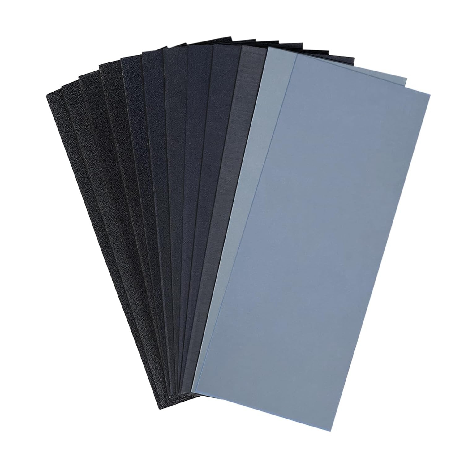 Durable Water-Resistant 12PCS Sandpaper Set for Effective Wet & Dry Finishing