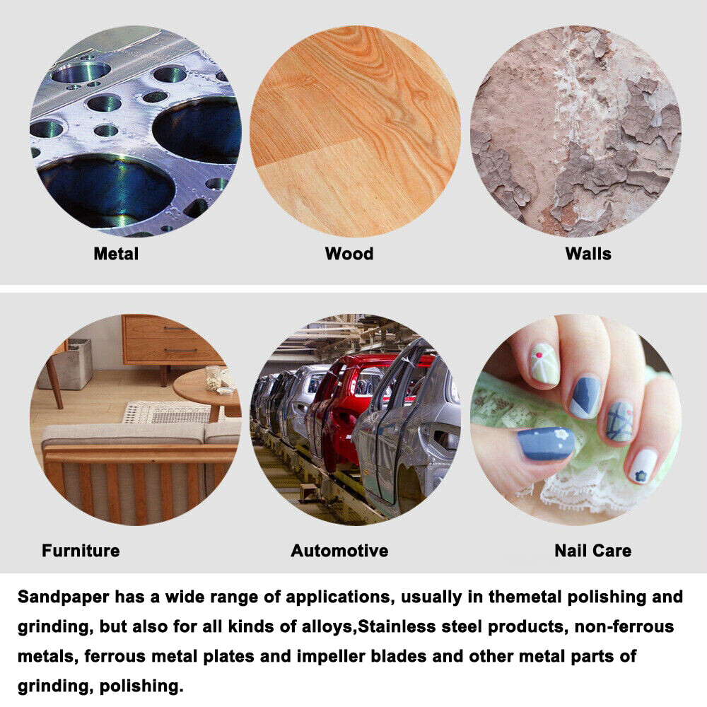 150mm Ceramic Sanding Discs 6in Sandpaper Plain Pads for Hard Wood Steel Metal