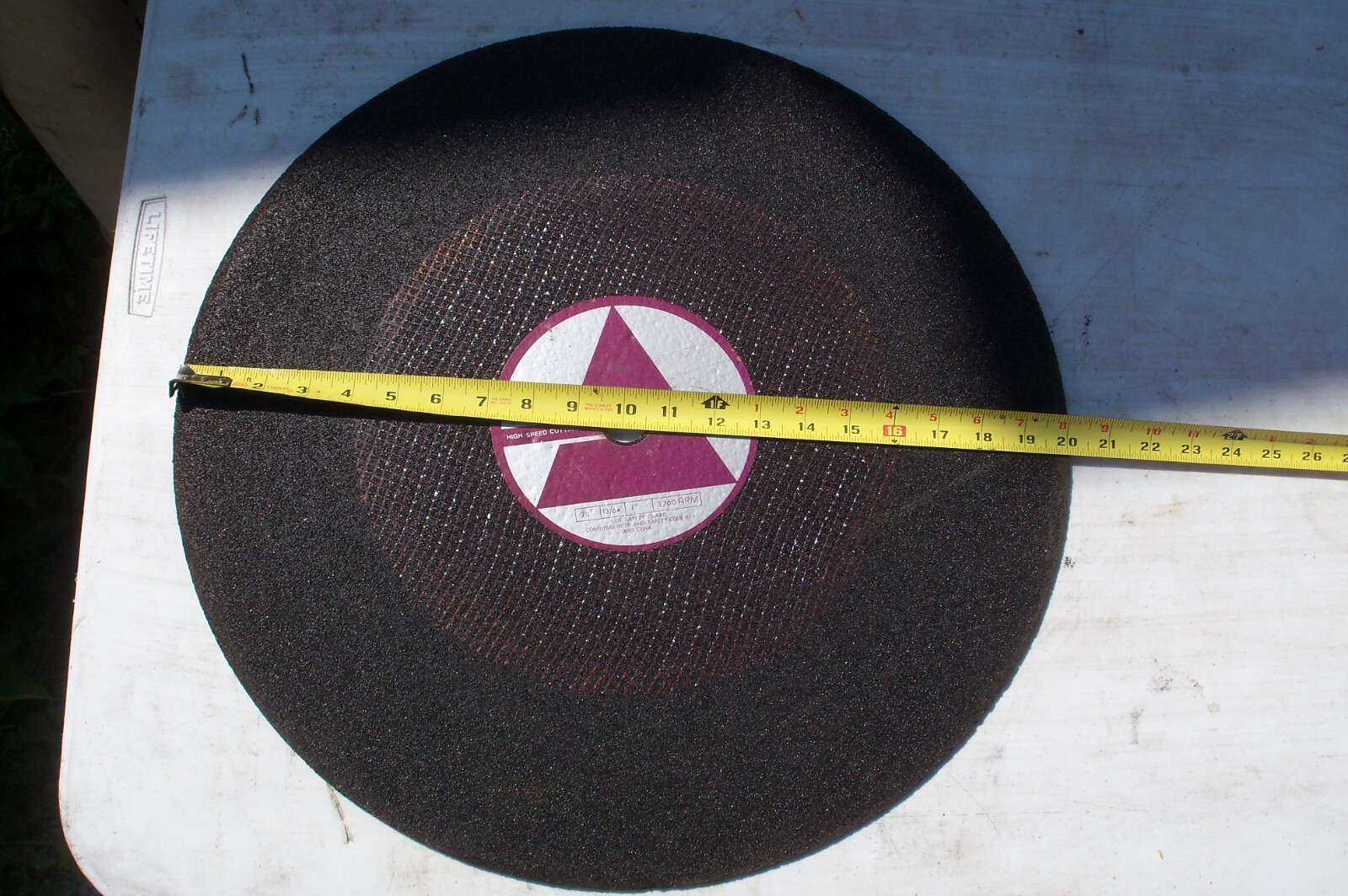 High Speed Non-Ferrous Cutoff Wheel 20″ x 13/64″ x 1″Abrasive Cut Off Wheel