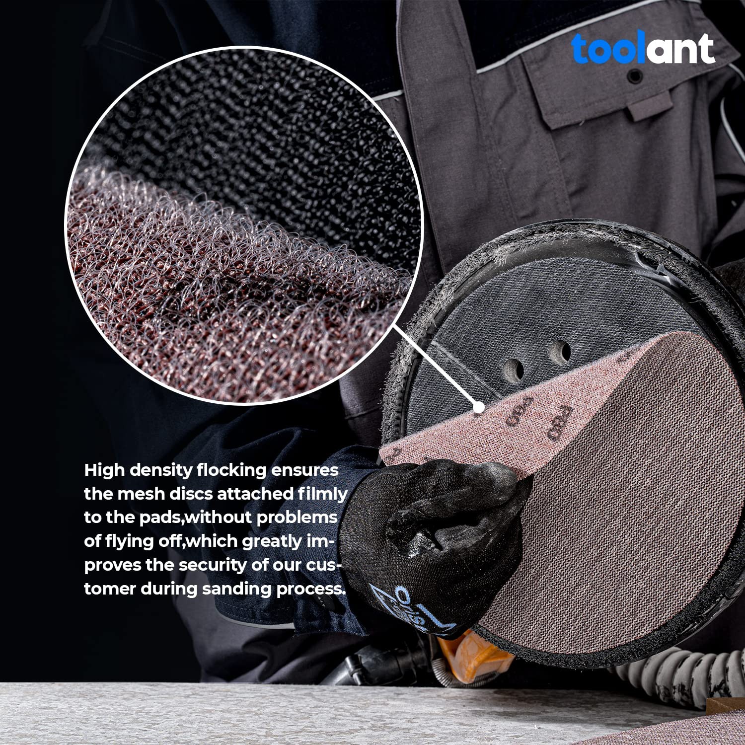 Mesh Abrasive 9 inch Drywall Sander Sandpaper, Dust-Free Hook and Loop Drywall