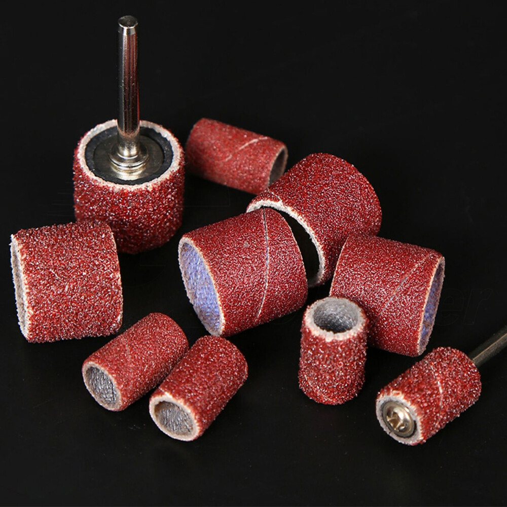 Sanding Bands Nail Drill Bit Sanding Drum Kit 80-600 Grit For Dremel Rotary Tool