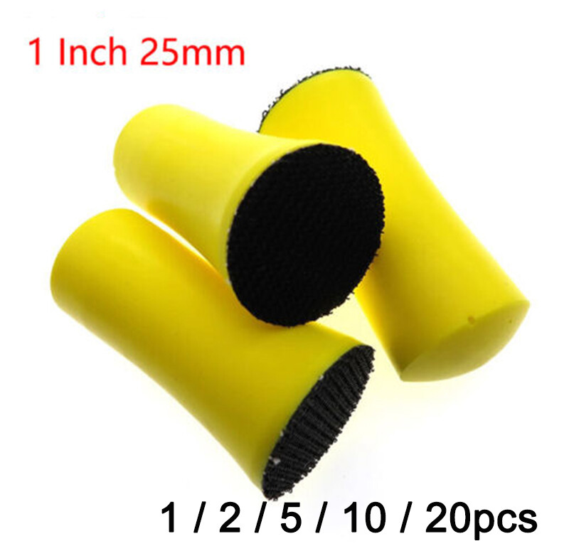 Ø 1 Inch 25mm Hook and Loop Hand Sanding Block Pad Backing Pads for Sandpaper