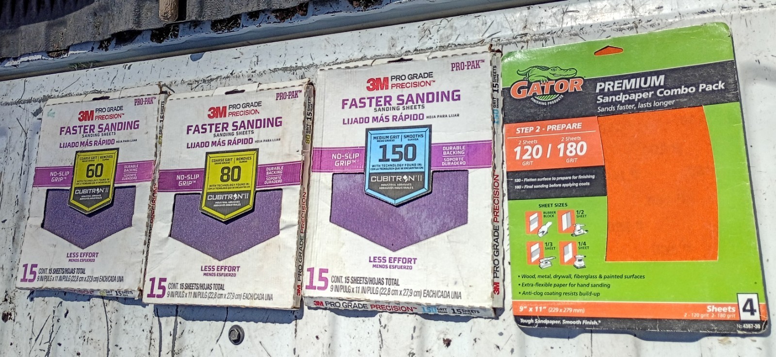 Lot Of 29 Premium Sanding Sheets 3M. Various Grit Lot.