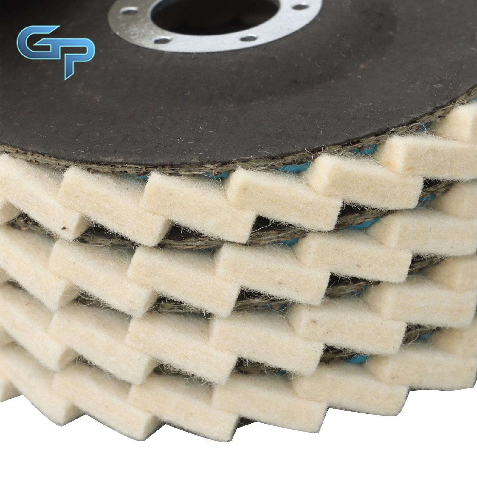 8 Pcs Wool Polishing Wheel Disc Set w/ Buffing Wheel and Compound 4-1/2 X 7/8″