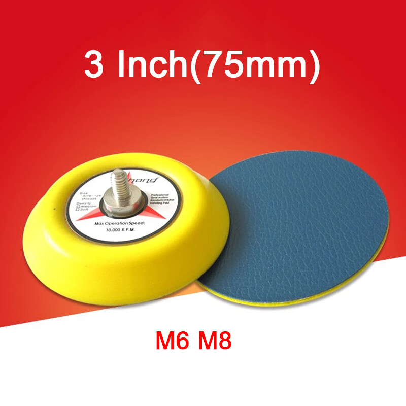 2 inch 50mm Sanding Polishing Backing Pads M6 M8 Thread for Discs Air Sander