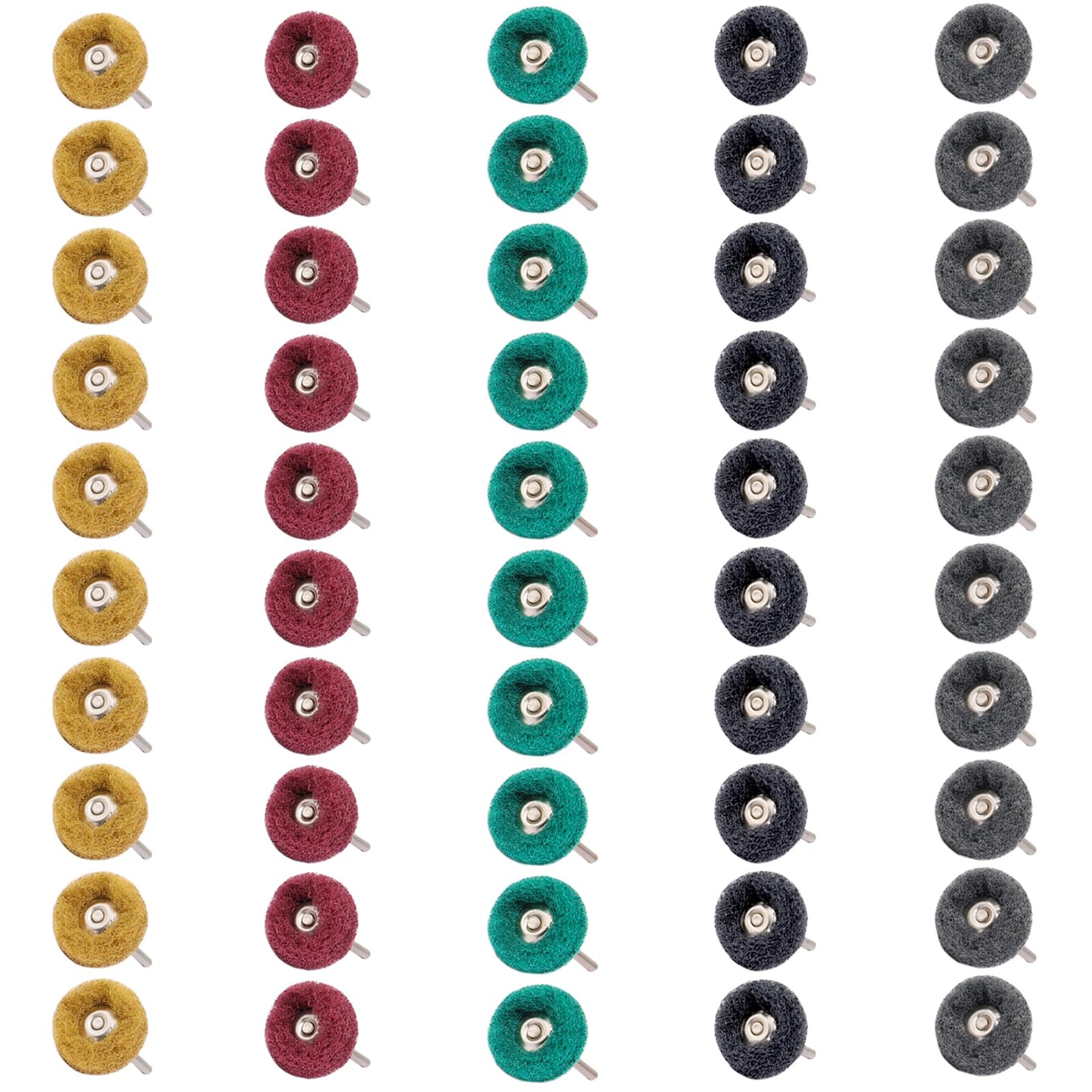 50 PCS Abrasive Buffing Wheels,1 Inch Buffing Polishing Wheel Set for Rotary …