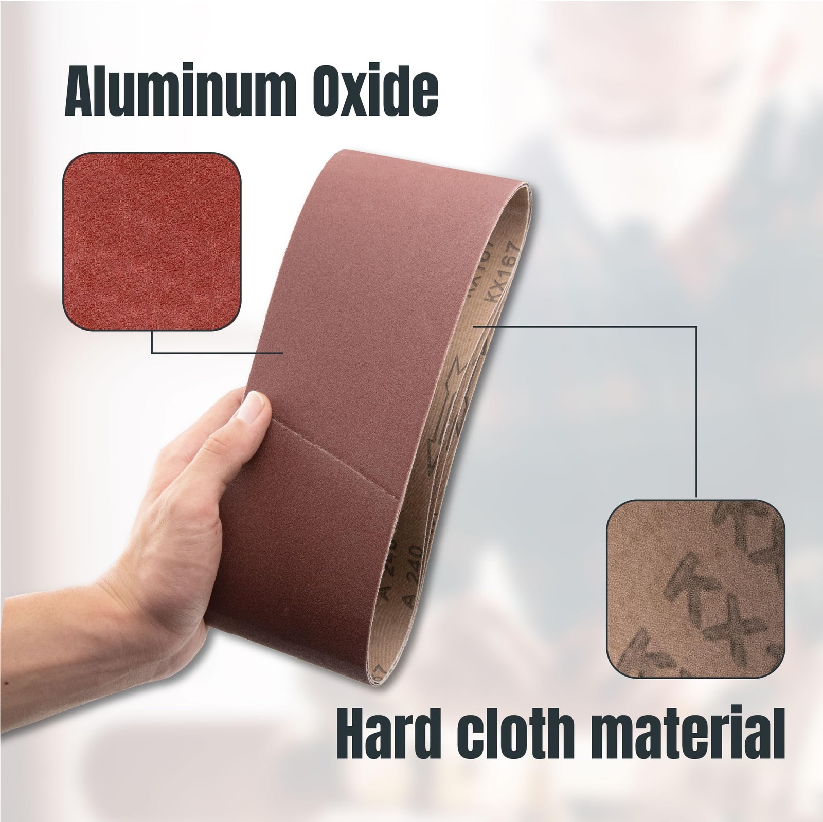 Sanding Belts 4×24 Inch 12 Pack Assorted Grit Belt Sander Sandpaper