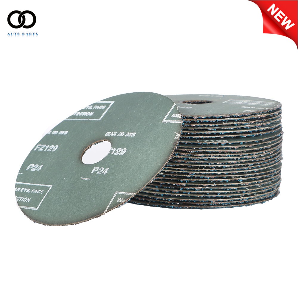 25Pcs 24 Grit / 36 Grit Zirconia Resin Fiber Disc Grinding And Sanding Discs New