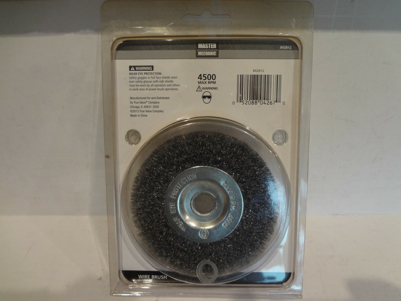 Master Mechanic 4″ FINE Crimped Wire Wheel Brush #842812