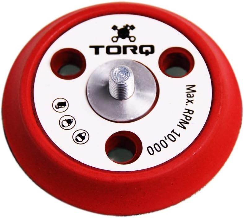Torq BUFLC_200 R5 Dual-Action Backing Plate with Hyper 3 Inch Dual Action Red