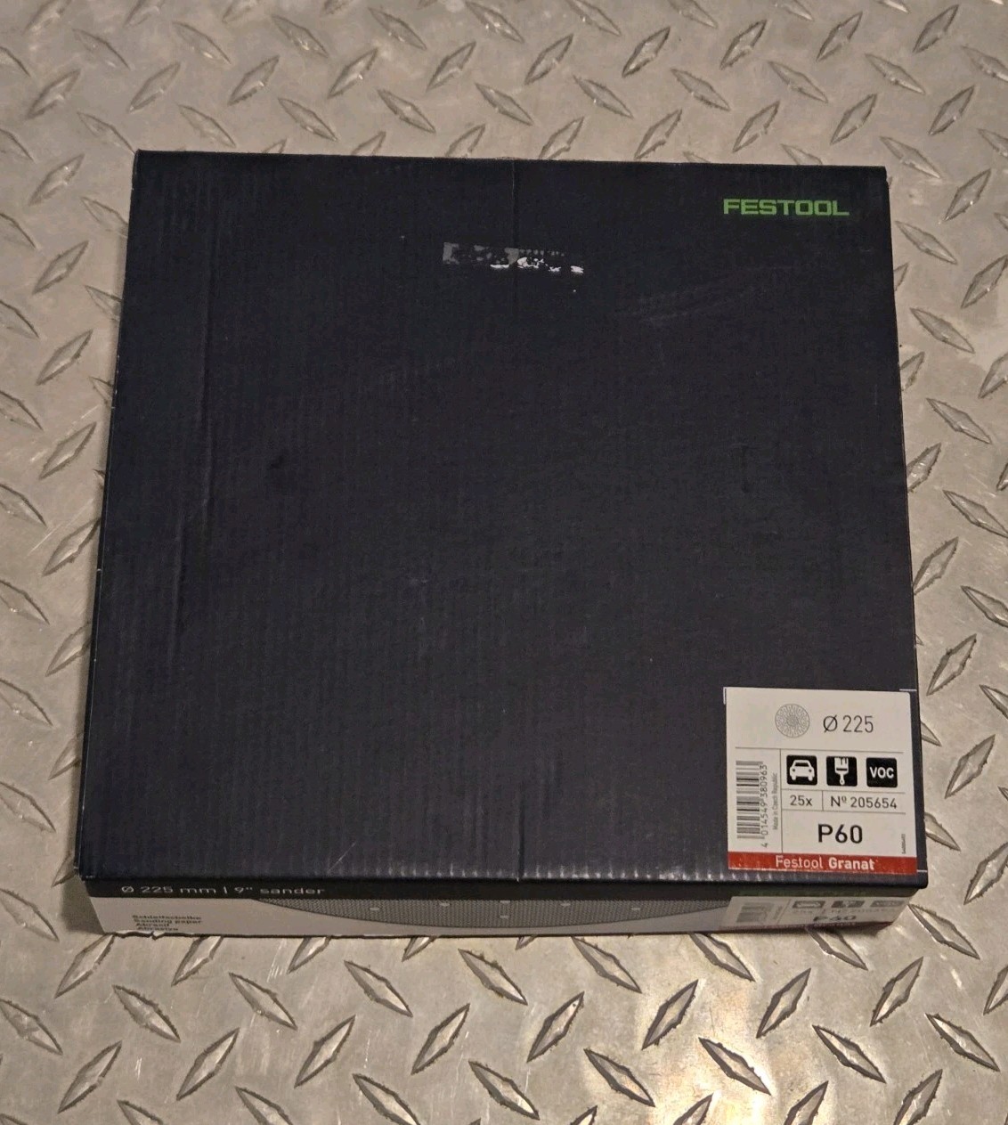 Festool 205654 225mm Granat Abrasives Sanding Discs 60 Grit Box 25