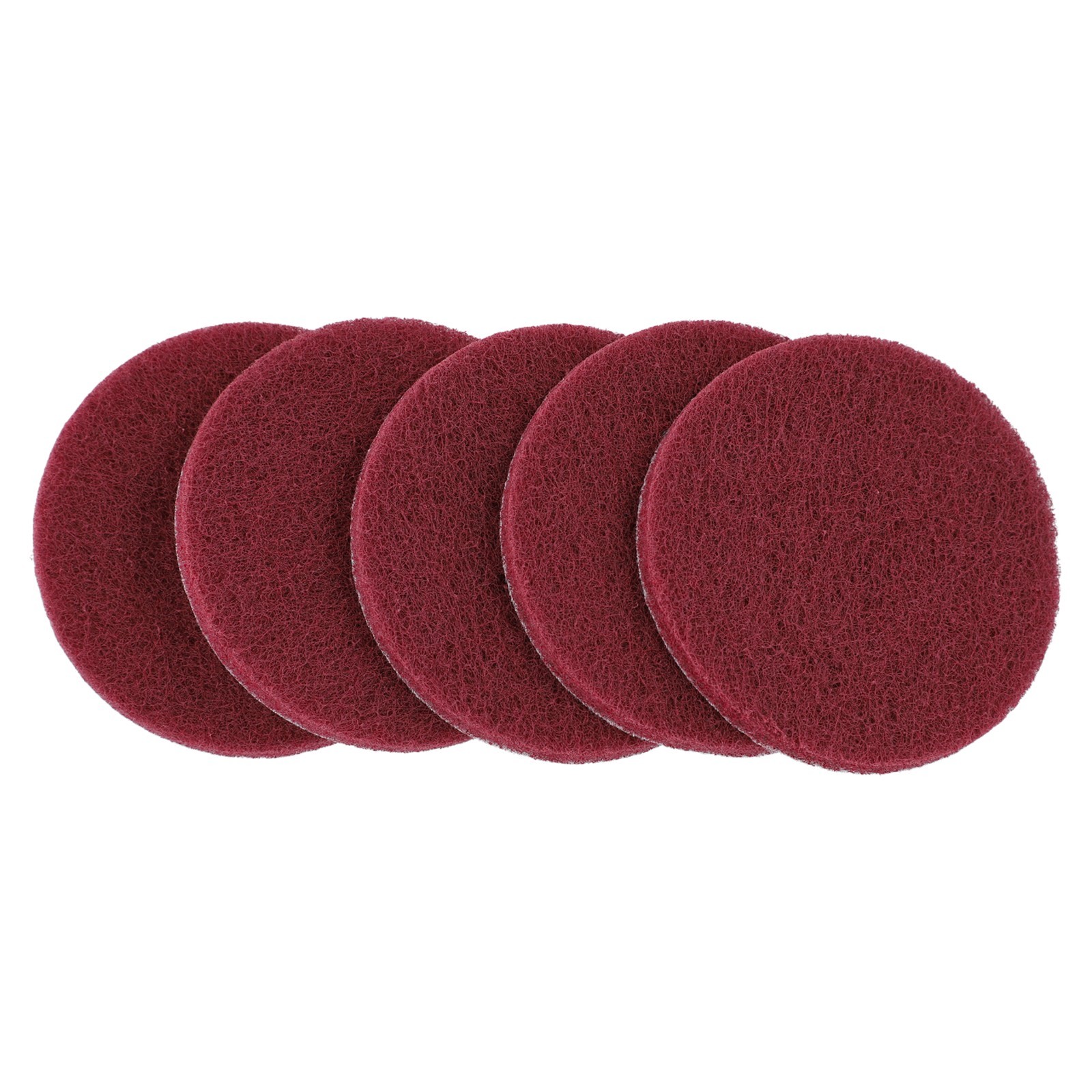 Nylon Industrial Scouring Pad Cleaning Cloth Scrub Polishing Pad 4Inch 5Pieces