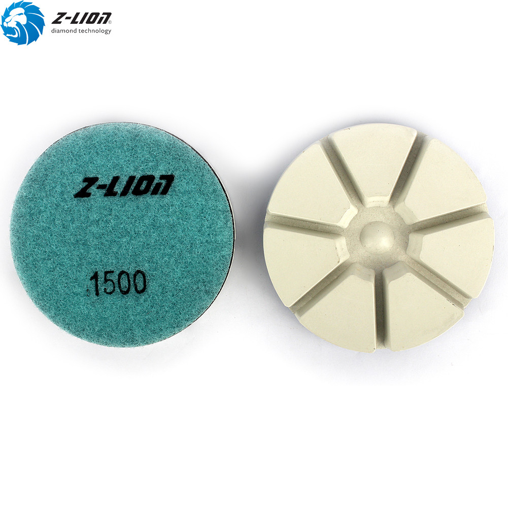 7Pcs Diamond Floor Polishing Pads 3” Grit 50-3000 for Concrete Grinding Discs