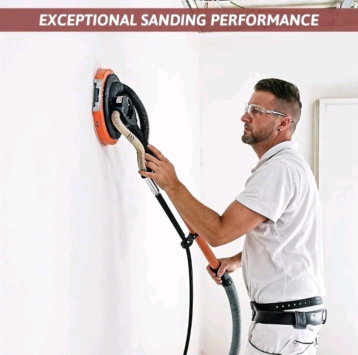 50 Pack 9-Inch 10-Hole Hook-&-Loop Sanding Disc, P80 Grit Aluminum Oxide Drywall