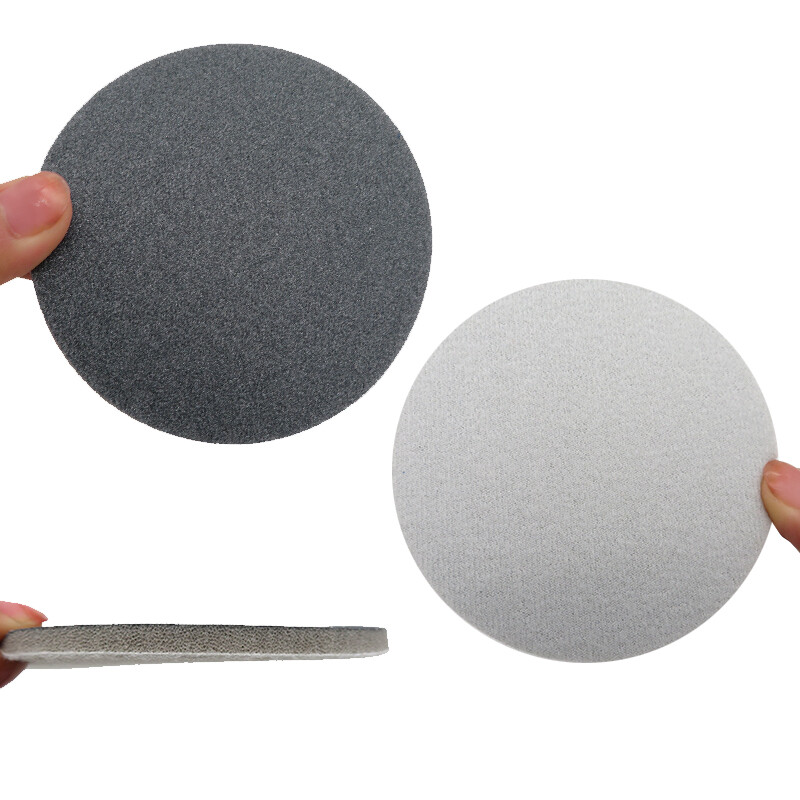 25 – 150mm Foam Sponge Discs Sanding Orbital Hook Loop Sandpaper Pads 300 – 3000