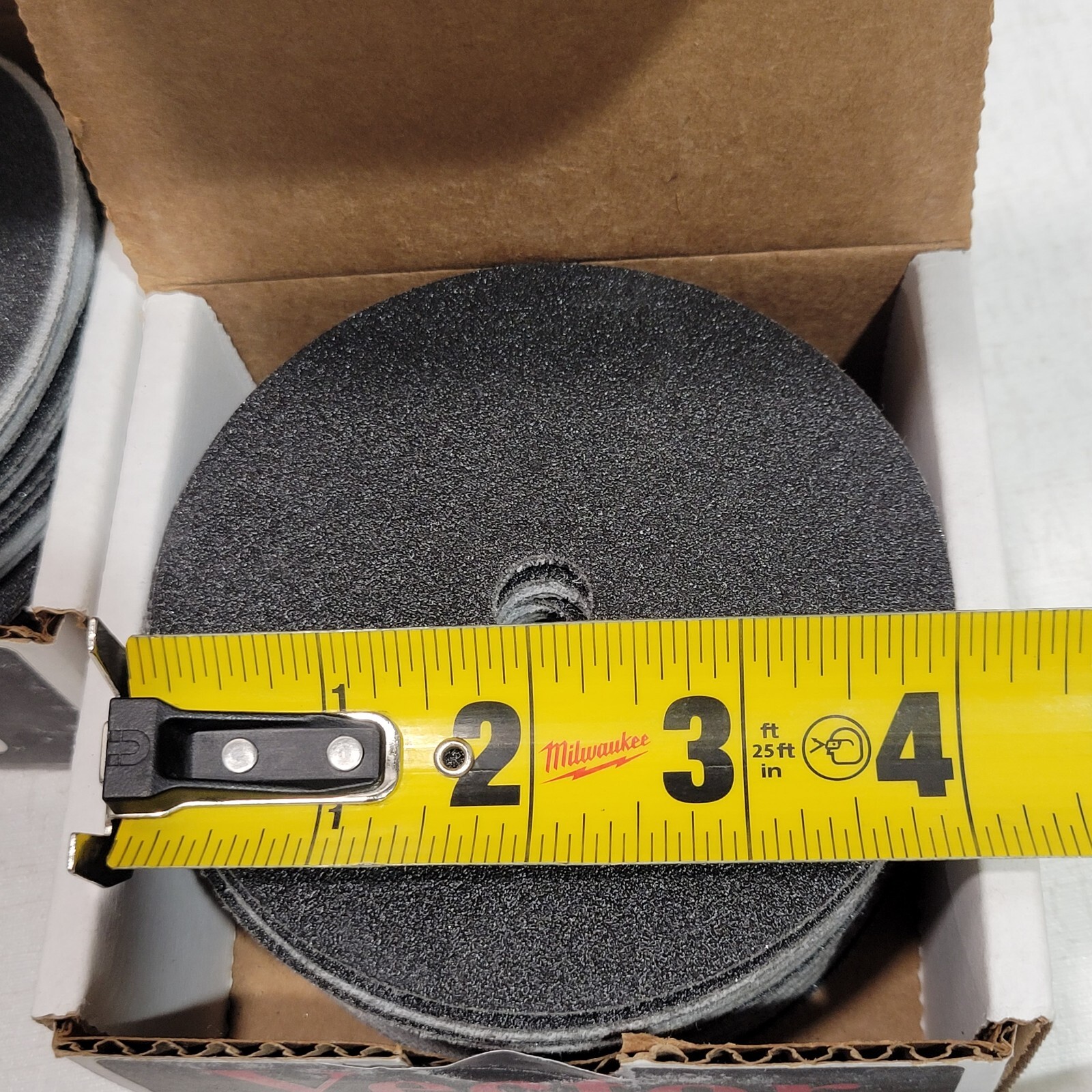 4 inch Sanding Discs 60 Grit, Hook and Loop 1 hole sandpaper Vector Black 50 pcs