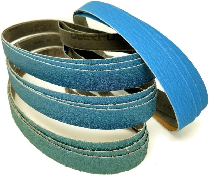 3/8 Inch x 13 Zirconia Sanding Belts, 4 Each of 40/60/80/120 3/8×13