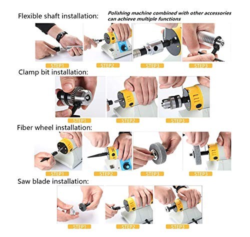 Shaft Arbor Extension Motor Arbor Threaded Shaft Adapter for Buffing Grinding…