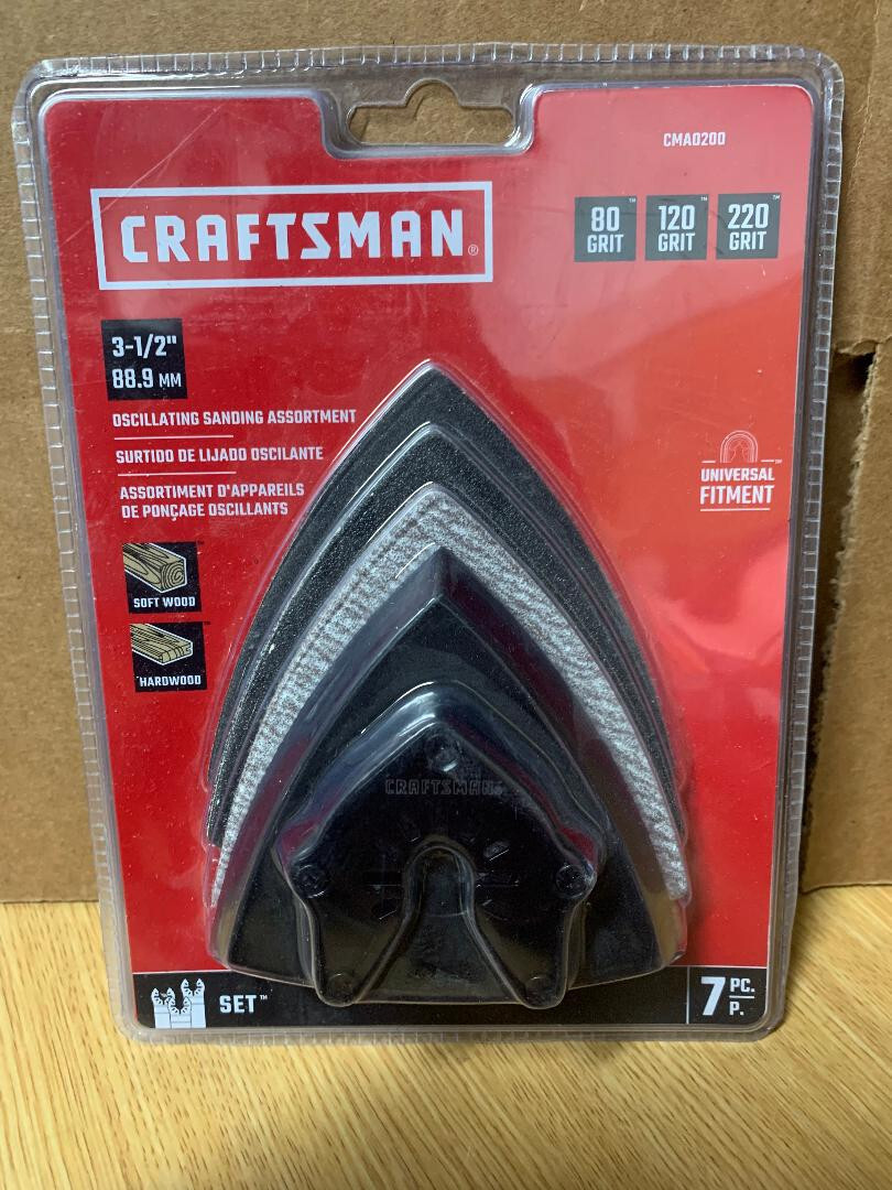 CRAFTSMAN 7-Piece Multi-grade Pack-Grit Sheet;Pad Sandpaper