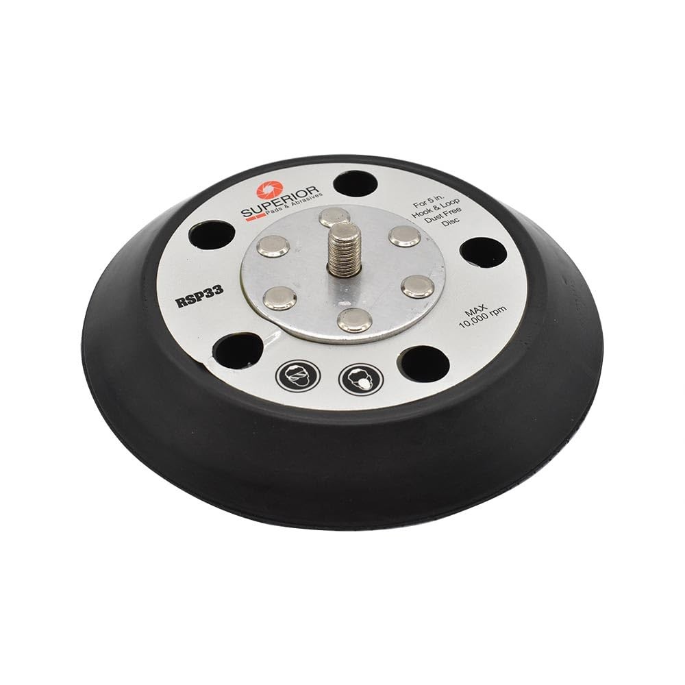 Superior Pads & Abrasives RSP33 5″ Diameter – 5/16″-24 UNF Threaded Shaft…