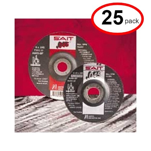 Sait 22047 – 6″x .045 x 7/8″ Type 27 Metal Cutoff Wheel – (25Pack)