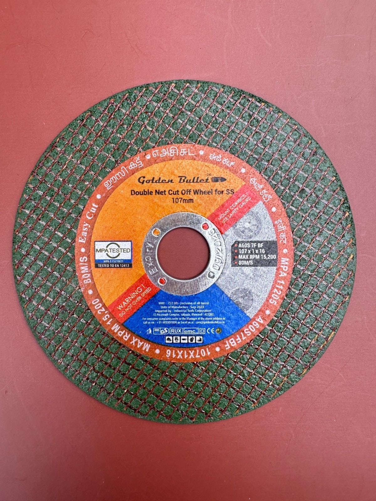 10 pcs Metal Cut-Off Wheels 4 1/2in*0.04in * 7/8in Discs for Angle Grinder.