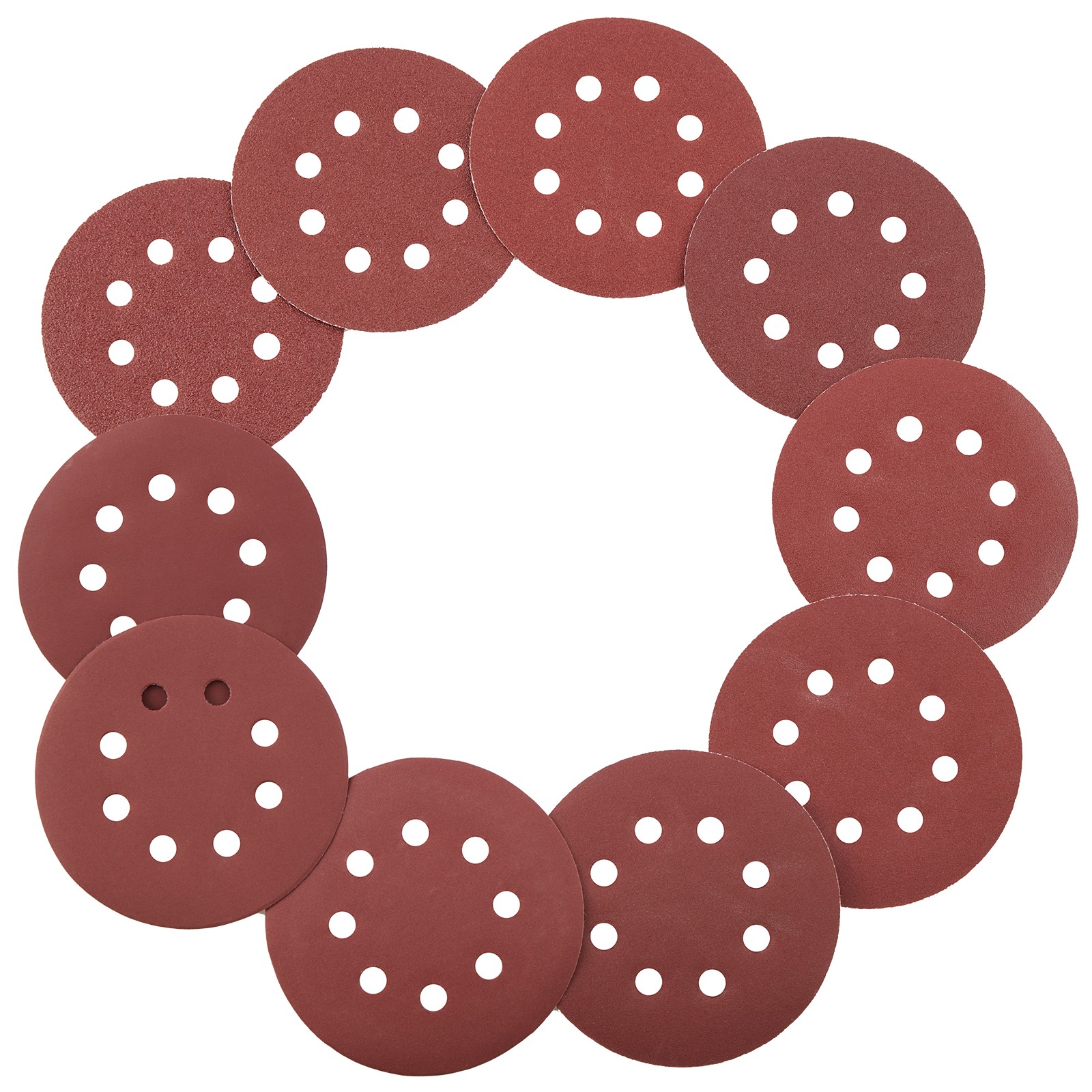 VEVOR 150PCS 5-inch Sanding Discs 60-600 Grit Hook and Loop Sandpaper 8-Hole