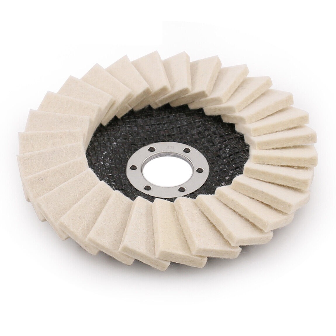 4x felt polishing flap disc Polishing disc Angle grinder flap disc 125 mm