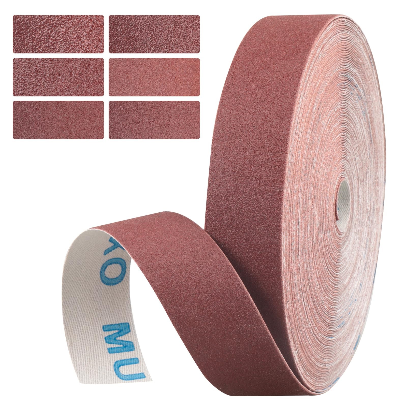 240 Grit Continuous Sandpaper Roll,1″ x 32.14 Feet Emery Cloth Roll for Metalwor