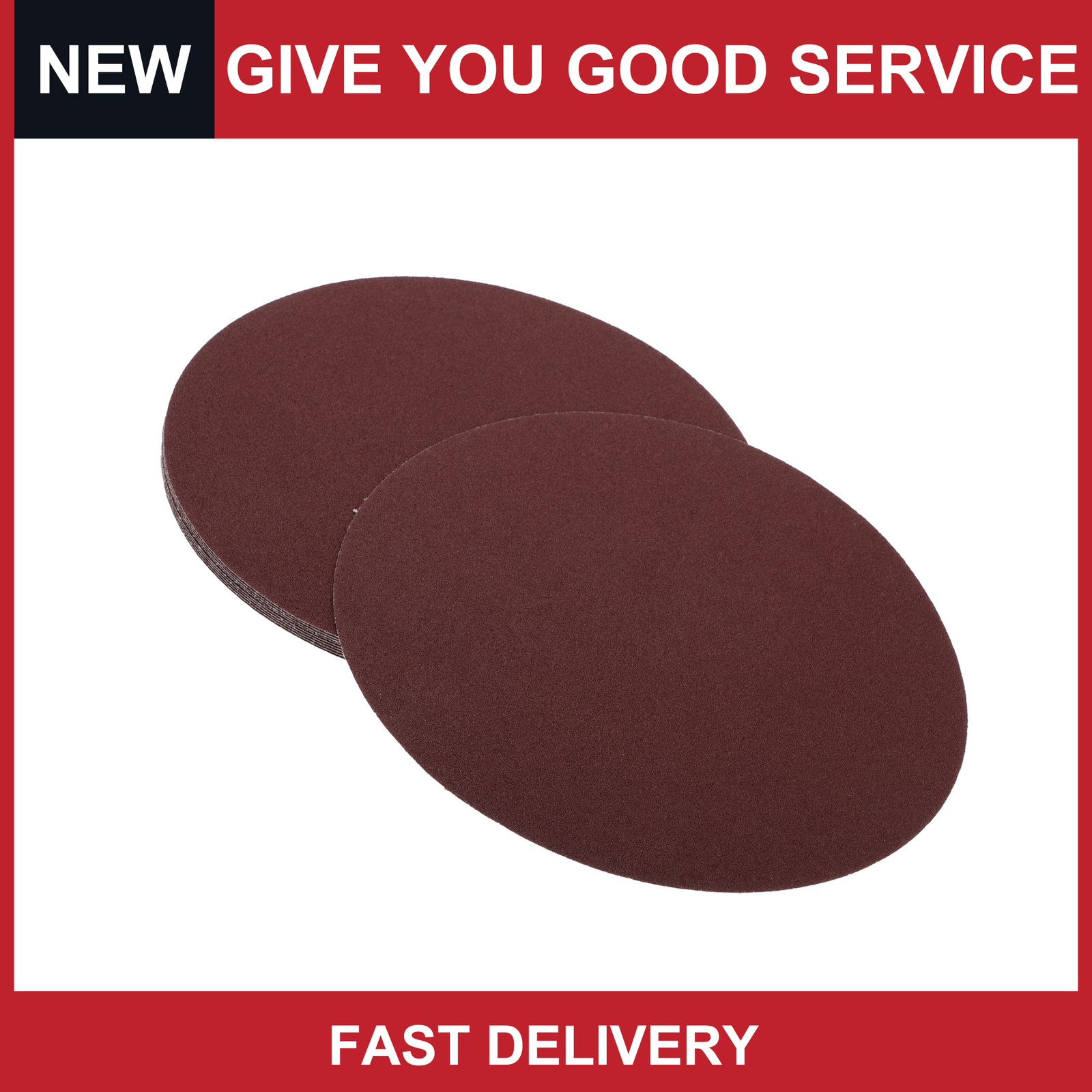 Universal 12″ Sanding Discs Round Hook and Loop Sandpaper 60 Grits Pack of 10