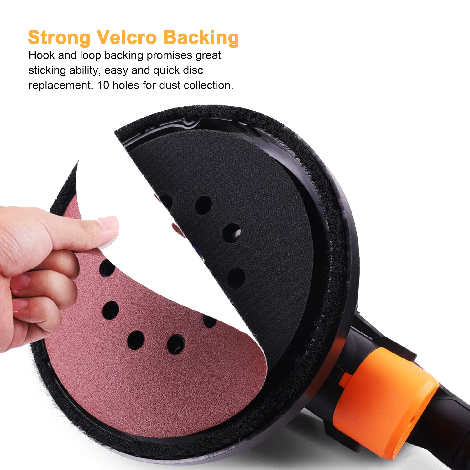 9 inch Sanding Disc Drywall Sander Paper Hook Loop 10-Hole 40 60 80 120 240 Grit