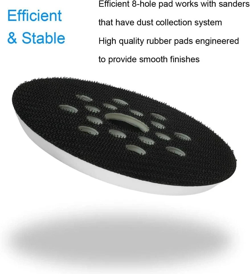 2 Pack 5 Inch 8 Hole Hook & Loop Replacement Sander Pad for 5″ Bosch ROS20VS,