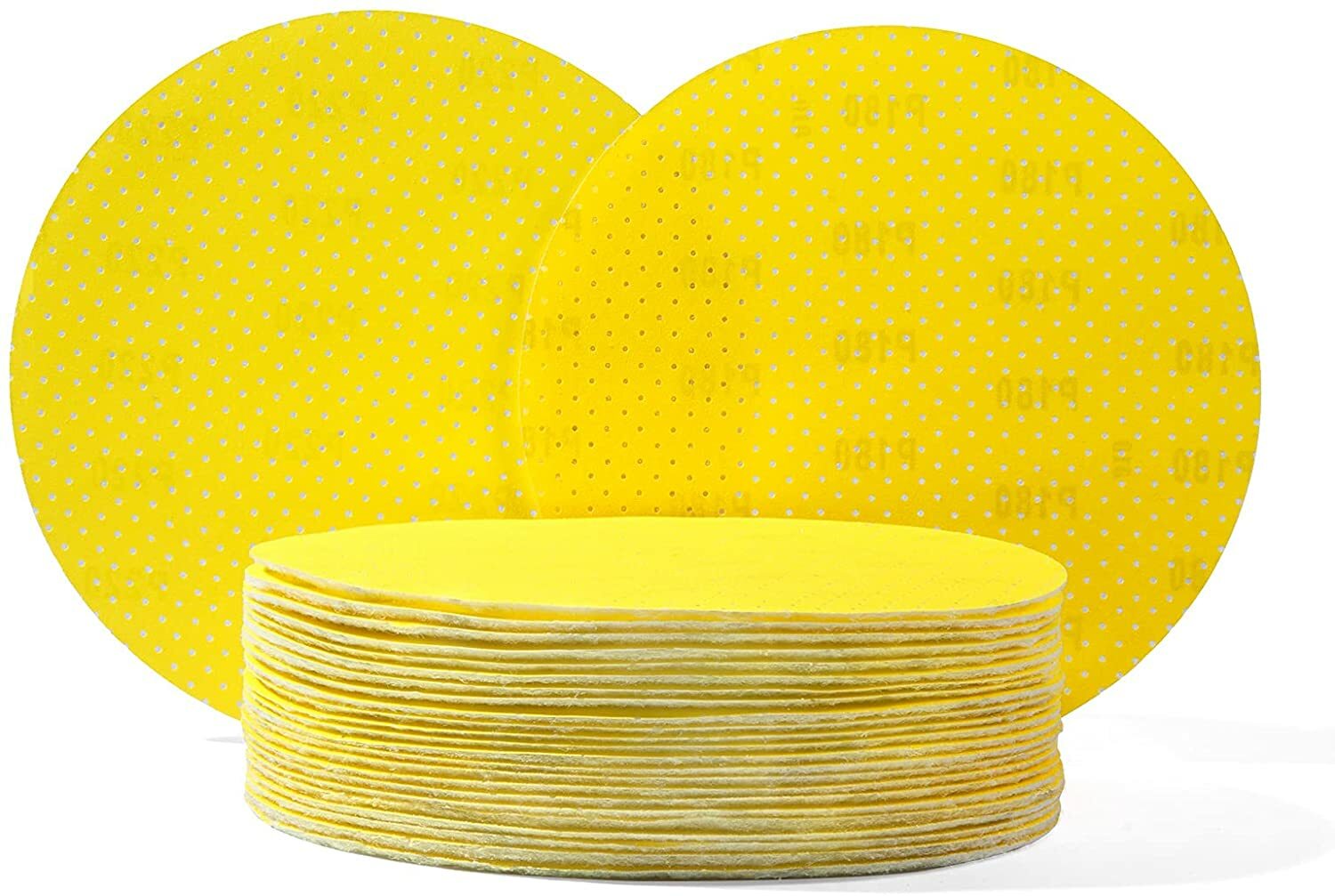 5PCS 9-in/225mm Multi-Hole Drywall Sander Paper Hook&Loop Sanding Pads 150 Grit