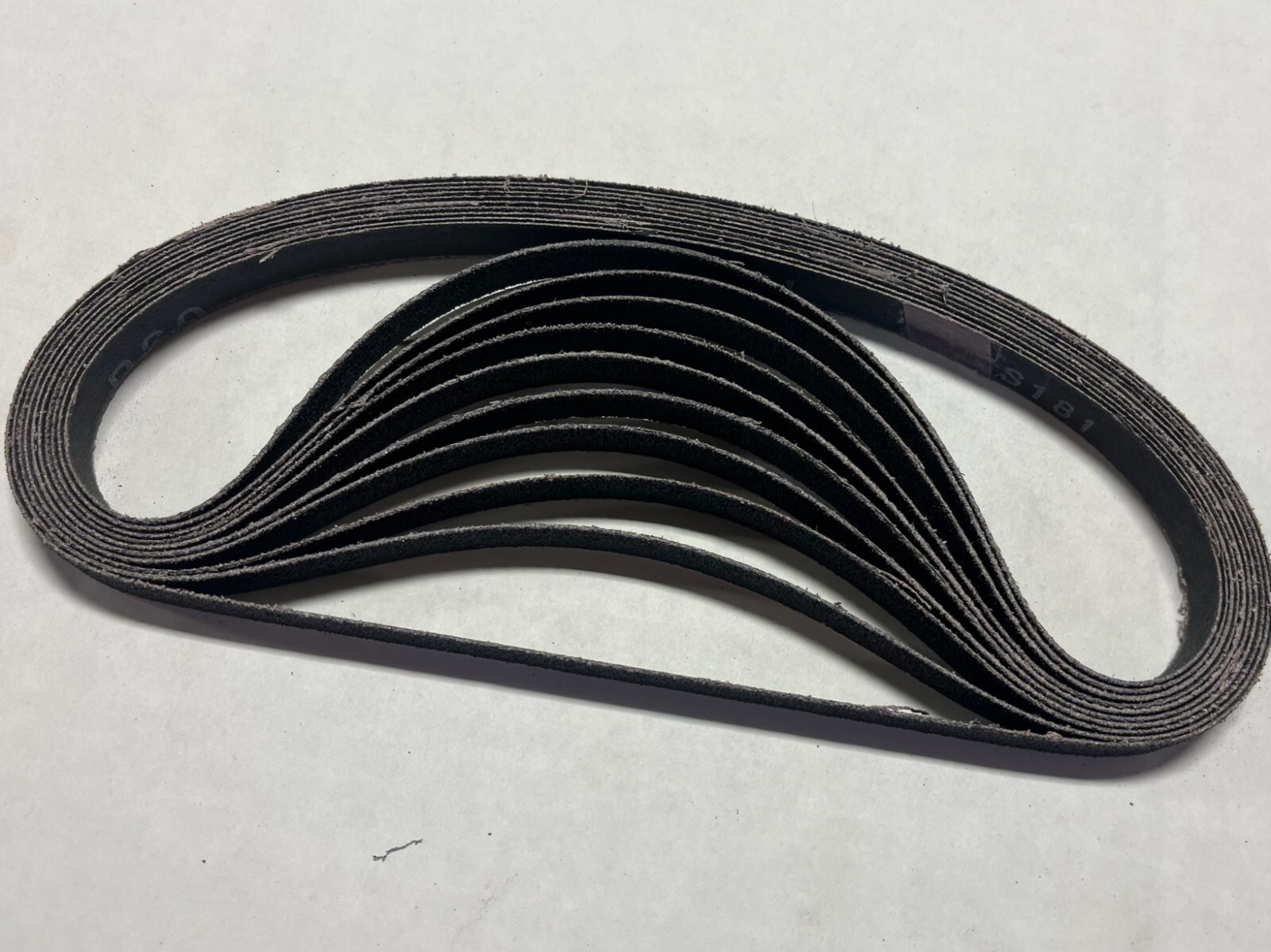 1/2 X 24 INCH PREMIUM SILICON CARBIIDE AIR FILE SANDING BELTS, 10 PACK!