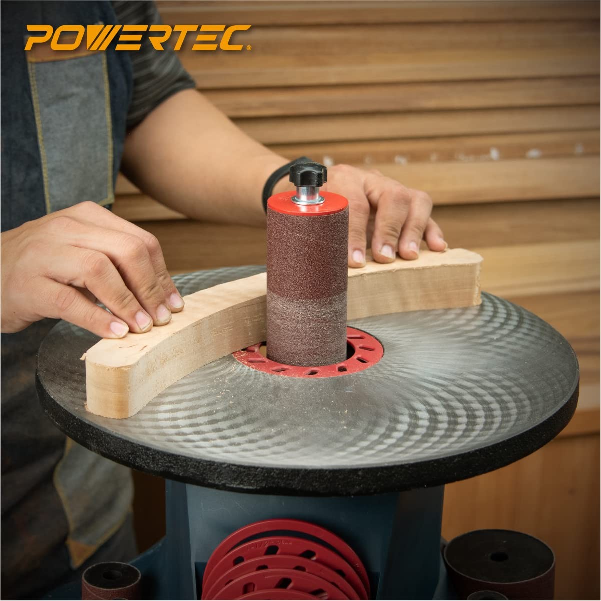 11211 4.5 Inch Sanding Sleeves for Spindle Sander, 120 Grit, Aluminum Oxide S…