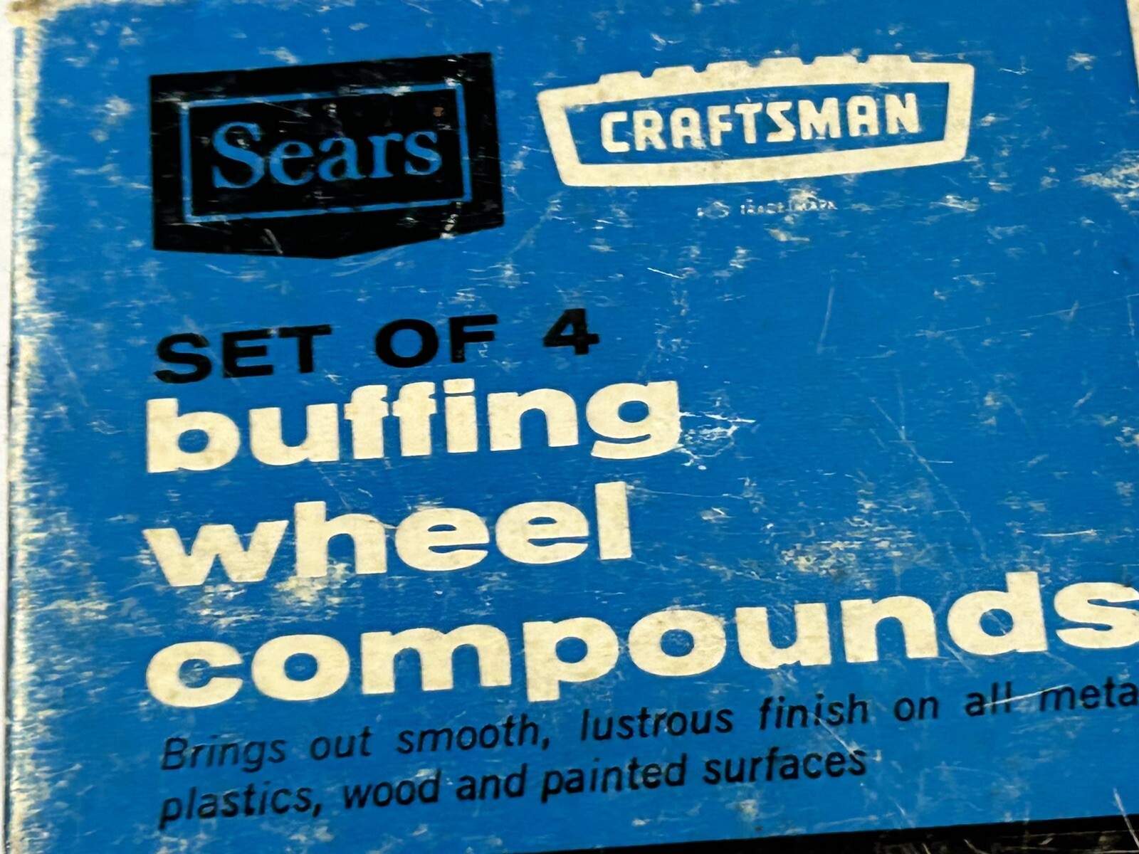 Vintage Sears Craftsman No.9-2896 Set of 4 Buffing Wheel Compounds 99% Left.