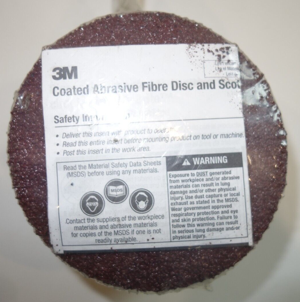 (25 Pcs) 3M Fibre Disc 381C 4 in x 5/8 in Grit 24 Aluminum Oxide 81368 Grinding