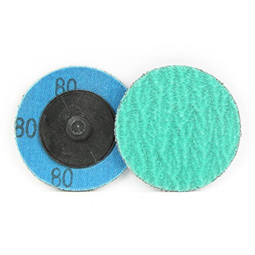 25 Pack 3″ 36-80 Grit Green Zirconia+Grind Aid Quick Change Sanding Discs Type R