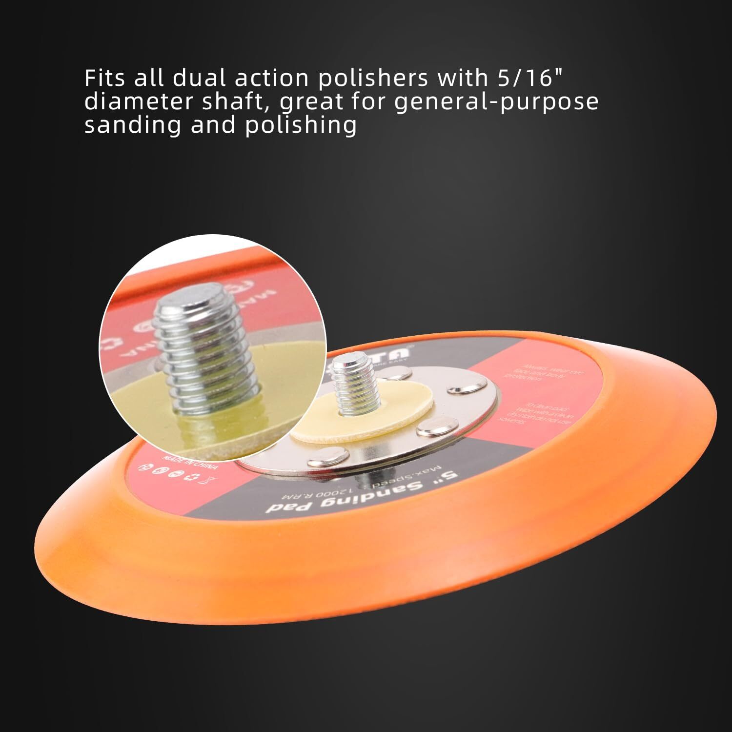 5 Inch Abrasive Wheels High Quality Polyurethane Backing Pad For Polishers