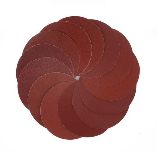 5” 6” P60-P2000 Grit Round Red Sandpaper Pads Sanding Discs Flocking Discs