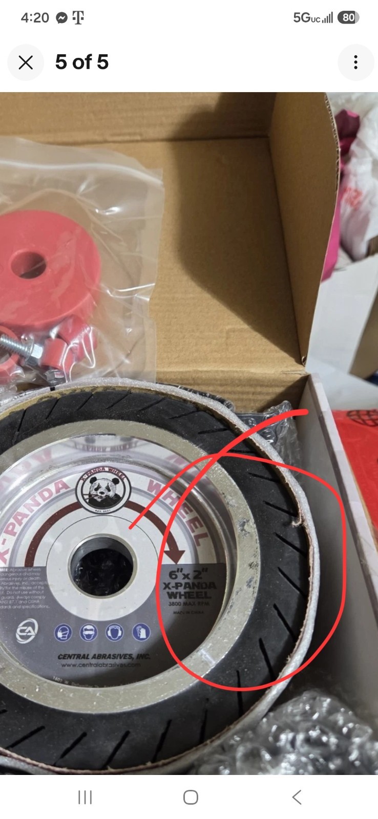 6″ Expander Wheel w/Safety Guard by X-PANDA – Aluminum Hub – Free Shipping – NEW